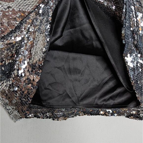 NWT RtA Axel Sparkle Cutout Sequinned One Shoulder‎ T Shirt Bottle Rocket Small - Picture 5 of 9